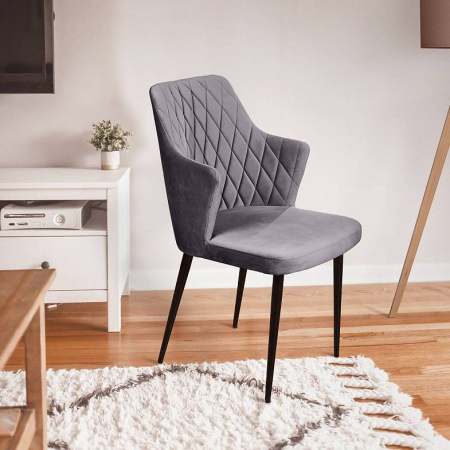 Стул HUNT (HUNT DARK GREY VL18, BK, VD)